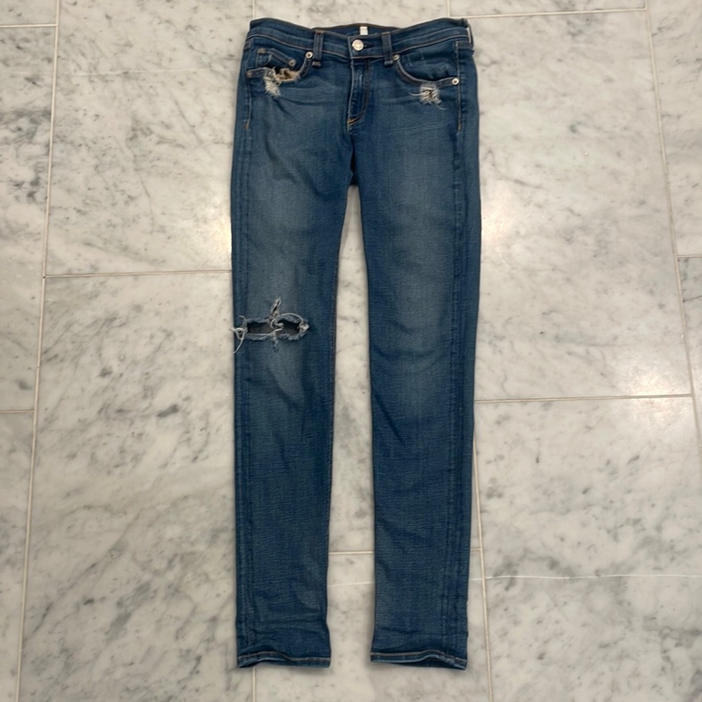 Rag & Bone Skinny Distressed Jean 27